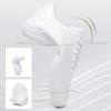 DADAWEN Adult & Youth Cheer Shoes Girls White Cheerleading Shoes for Women Dance Shoes Athletic Sport Training Tennis Breathable Competition Cheer Sneakers White US Size 9.5 M Toddler view 2