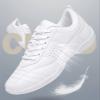 DADAWEN Adult & Youth Cheer Shoes Girls White Cheerleading Shoes for Women Dance Shoes Athletic Sport Training Tennis Breathable Competition Cheer Sneakers White US Size 9.5 M Toddler view 3