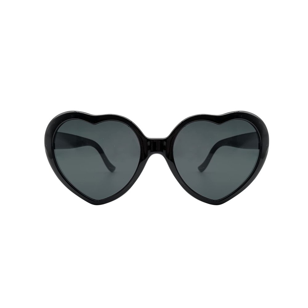 MIDEJACY Heart Shaped Sunglasses For Women,Trendy Heart Glasses Cute Retro Sun Glasses Taylor Cupid Party