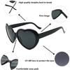 MIDEJACY Heart Shaped Sunglasses For Women,Trendy Heart Glasses Cute Retro Sun Glasses Taylor Cupid Party view 3