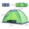 Arctic Lemmings Single Backpack Tent, Waterproof Camping and Hiking Tent can be Used by One Person, Light and Durable (Grass Green) view 2