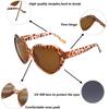 MIDEJACY Heart Shaped Sunglasses For Women,Trendy Heart Glasses Cute Retro Sun Glasses Taylor Cupid Party view 4