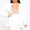 Women's Business Blazer Pant Suit Set for Work 2 Piece Outfits White Large view 3
