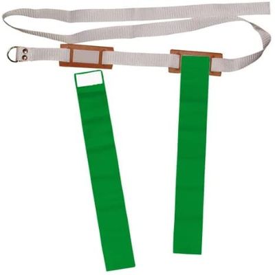 Merz67 Lot 6 of Flag Football 60'' Belts with 2 Flags (Green)