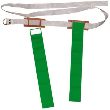 Merz67 Lot 6 of Flag Football 60'' Belts with 2 Flags (Green)