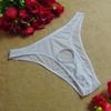 Saohuo Men Front Hole Underwear Sexy Passion Perspective Underpant Athletic Supporter Briefs Bikini Comfortable Well fitting White view 2
