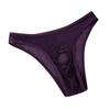 Saohuo Men Front Hole Underwear Sexy Passion Perspective Underpant Athletic Supporter Briefs Bikini Comfortable Well fitting Purple view 1