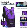 NONSAR Hydration Backpack, Hiking Backpack with 3L Water Bladder, Insulated Water Backpack for Women, Men, Kids, Keep Liquids Cool Up to 5 Hours, Daypack for Hiking, Running, Climbing, Cycling view 2