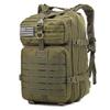 MOMEITU 50L Large Capacity Men Army Military Tactical Backpack 3P Softback Outdoor Waterproof Bug Rucksack Hiking Camping Hunting Bags(Green) view 2