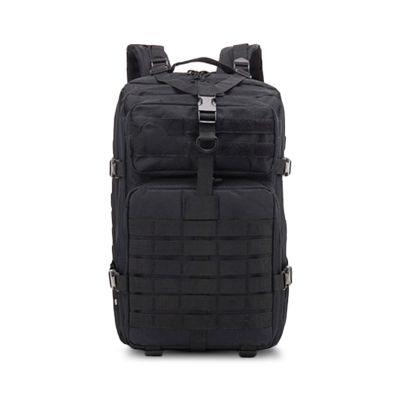 MOMEITU 50L Large Capacity Men Army Military Tactical Backpack 3P Softback Outdoor Waterproof Bug Rucksack Hiking Camping Hunting Bags(Black)