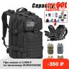 MOMEITU 50L Large Capacity Men Army Military Tactical Backpack 3P Softback Outdoor Waterproof Bug Rucksack Hiking Camping Hunting Bags(Black) view 3