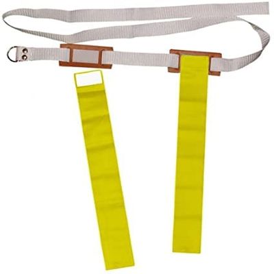 Merz67 Lot 6 of Flag Football 60'' Belts with 2 Flags (Yellow)