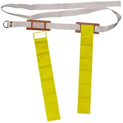 Merz67 Lot 6 of Flag Football 60'' Belts with 2 Flags (Yellow)