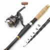 H/A 2.1M Rod Reel Combos Ultralight Carbon Telescopic Fishing Rod Spinning Pole Rod Travel Ultra Light carp Rod ZYHYD (Size : 2.4M Rod and 3000Reel) view 4