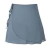 ACSUSS Womens Adult Sheer Wrap Ballet Skirt Tie Waist Chiffon Dance Skate Skirts Dancewear Gray Medium view 1