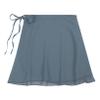 ACSUSS Womens Adult Sheer Wrap Ballet Skirt Tie Waist Chiffon Dance Skate Skirts Dancewear Gray Medium view 3
