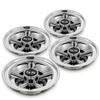 HANGKUNNEE Golf Cart Accessories Wheel Covers Hub Caps for Yamaha/Club CAR/EZ-GO Par Car 8" (Set of 4) (Silver) view 1