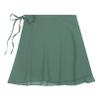 ACSUSS Womens Adult Sheer Wrap Ballet Skirt Tie Waist Chiffon Dance Skate Skirts Dancewear Green Medium view 3