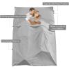 V VILISUN Sleeping Bag Liner, Lightweight Portable, Soft Travel and Camping Sheet, with Compact and Carry Bag, for Travel, Hotel view 2