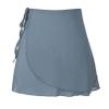 iiniim Women Girls Ladies Ballet Wrap Skirt Over Scarf Tutu Skirt Pull On Elastic Waist Sheer Dance Skirt Gray #B Medium view 3