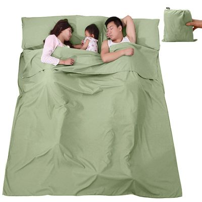 V VILISUN Sleeping Bag Liner, Lightweight Portable, Soft Travel and Camping Sheet, with Compact and Carry Bag, for Travel, Hotel