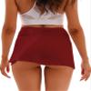 iiniim Women Girls Ladies Ballet Wrap Skirt Over Scarf Tutu Skirt Pull On Elastic Waist Sheer Dance Skirt Burgundy #B Medium view 2
