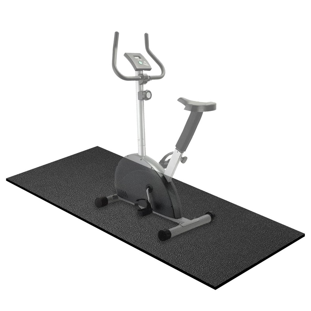 Treadmill Mat,60" x 30",6mm Thickness Exercise Equipment Mat for Carpet Hardwood Floors, Compatible with Walking Pad,Spin Bike,Elliptical Trainer,Rowing Machine