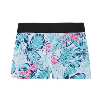 Moggemol Kids Girls Gymnastics Dance Shorts Tie Dye Athletic Booty Shorts Gym Yoga Running Activewear Shorts Tropical Leaves 12