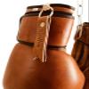 12oz PRO Version Boxing Gloves | TAN Leather Vintage MMA Training | Retro by GEOFFREY view 3