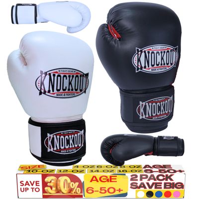 Boxing Gloves 2 Pack for Kids Men Womens Boxing Gloves Set of 2, Best for Boxeo Training, Kickboxing, Muay Thai, Heavy Bag Workout, Sparing Gear with Ultra Wide Wrist Support Siz 4OZ-16OZ