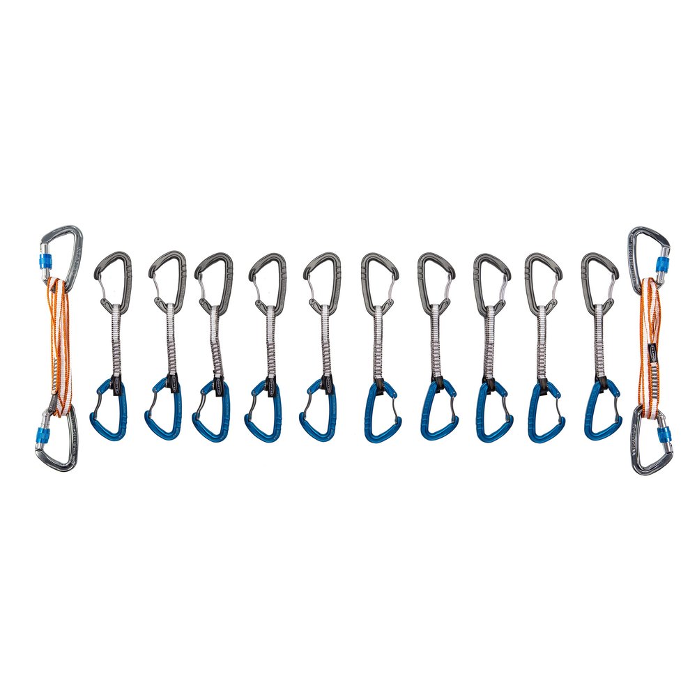 TRANGO Sport Climbing Package (Multicolor, (10) 12cm Quickdraws + (2) Anchor Draws) | Alpine, Rock Climbing Protection