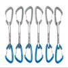 Trango Phase Quickdraw - Versatile Wiregate Climbing Quickdraw, Low Bulk Dogbone, 22kN, 6-Pack 12cm, Sport & Trad Climbing view 1