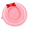 BESTOYARD 1pc Berets Beret Hat for Women & Kids with Design & Wool Material Kawaii Hat Hat Outfits for Girls Female Outdoor Decorative Hat Girls Bucket Hat Cap Pink view 2