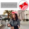 BESTOYARD 1pc Berets Beret Hat for Women & Kids with Design & Wool Material Kawaii Hat Hat Outfits for Girls Female Outdoor Decorative Hat Girls Bucket Hat Cap Pink view 3