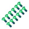 Disc Brake Rotor Bolts, 12pcs Mountain Disc Brake Rotor Bolts Screws Aluminium Alloy Disc Rotor Screws(green) view 1