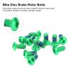 Disc Brake Rotor Bolts, 12pcs Mountain Disc Brake Rotor Bolts Screws Aluminium Alloy Disc Rotor Screws(green) view 2