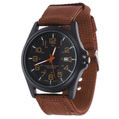 balacoo Quartz Wrist Watch for Men, Sport Nylon Strap Stylish Watches, Waterproof Analog Quartz Watche for Boys Men