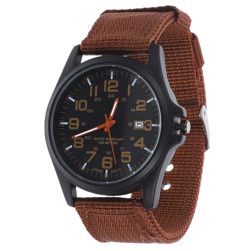 balacoo Quartz Wrist Watch for Men, Sport Nylon Strap Stylish Watches, Waterproof Analog Quartz Watche for Boys Men