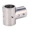 Boat Railing Hardware, Detachable Stainless Steel Boat Rail Fittings Boat Handrail Fitting Tee Stainless Steel Boat 90Tube Fitting Boat Deck Handrail Marine Fitting Boat Rails view 1