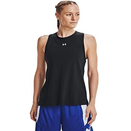 Under Armour Women's UA Muscle Tank - 1369367-001 - Black/White - L