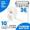 Core Prodigy Fusion Grip Tape - Silicone Rubber Wrap for Pull Up Bars, Barbells, Dumbbells, Sports and Gym Equipment, Weights and Tool Handles (36 Foot, White) view 4