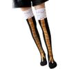 Chicken Legs Socks Women Knee-High Thigh-High Socks Crazy Funny Novelty Fashion Creative Chicken Toe Feet Cosplay Knee Socks Under Knee Stovepipe Socks Gifts (2 Pair Yellow +rose Red) view 4