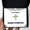 Perfect Stepmother Cross Dancing Necklace, Badass Stepmother, Love Gifts for Mom view 1