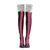 Chicken Legs Socks Women Knee-High Thigh-High Socks Crazy Funny Novelty Fashion Creative Chicken Toe Feet Cosplay Knee Socks Under Knee Stovepipe Socks Gifts (1Pair Rose Red) view 1