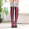 Chicken Legs Socks Women Knee-High Thigh-High Socks Crazy Funny Novelty Fashion Creative Chicken Toe Feet Cosplay Knee Socks Under Knee Stovepipe Socks Gifts (1Pair Rose Red) view 4