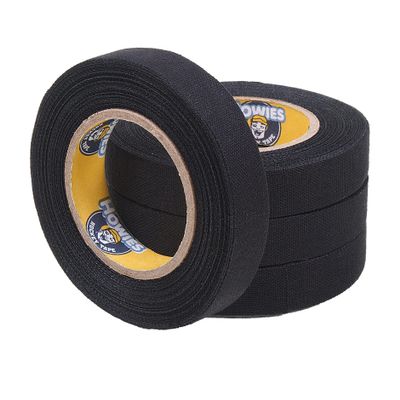 Howies Hockey Tape 0.5" Knob Tape - Black 4 Pack - Strong Grip, Long-Lasting Adhesive Stick Tape for Hockey, Lacrosse, Baseball - Professional Quality