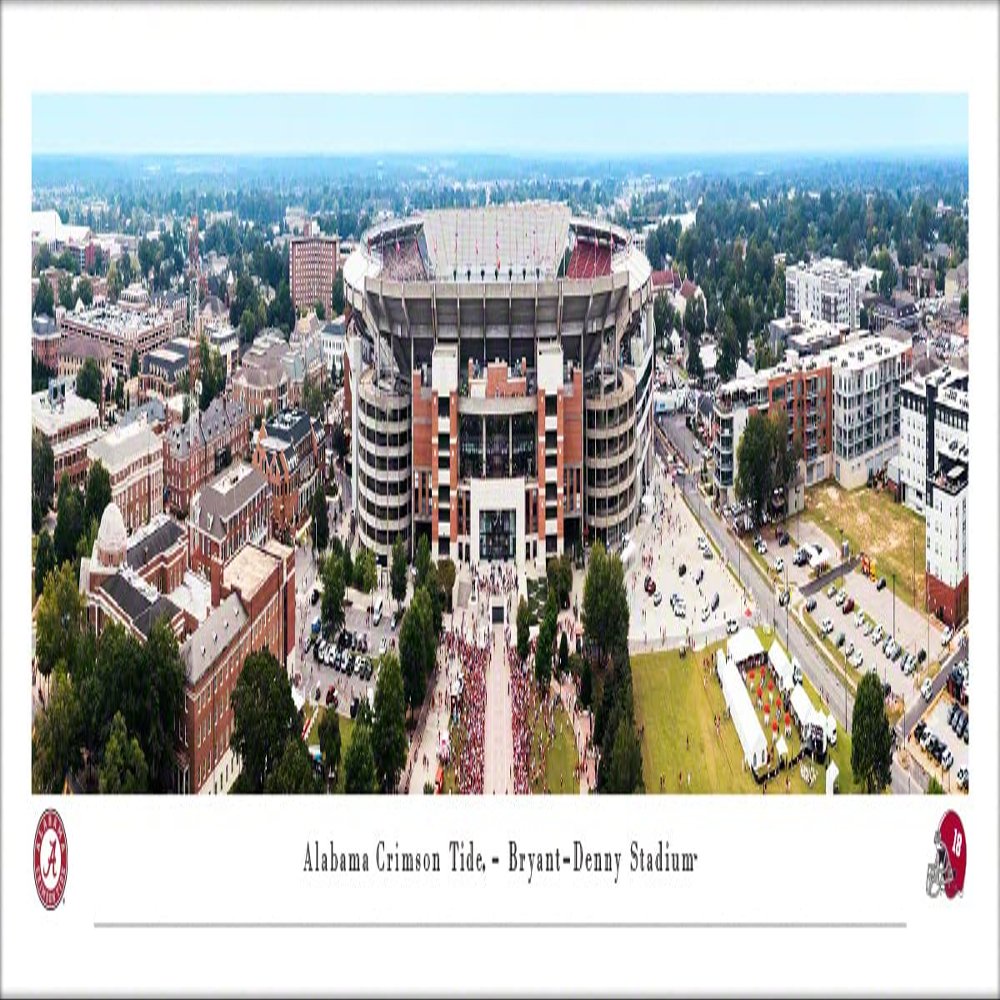 Bryant-Denny Stadium, Home of Alabama Football - Unframed 40 x 13.5 Poster by Blakeway Panoramas