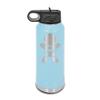 Baby in Car Symbol Laser Engraved Water Bottle Customizable Polar Camel Stainless Steel with Straw - on board Light Blue 32 oz view 1