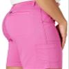 Lee Women's Flex-to-Go Mid-Rise Cargo Bermuda Short, Magenta, 4 view 4