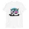 JG Infinite Vaporwave Japanese Aesthetic Kenmeri GTR Skyline JDM Tuner Drift Racing Short-Sleeve Unisex T-Shirt White view 1